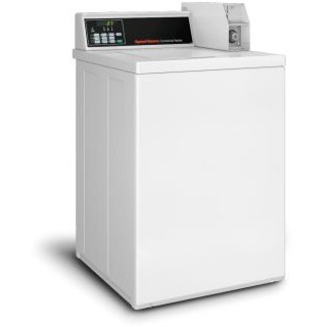 Speed Queen SWNNC2SP115TW01 26 Inch Commercial Top Load Washer with 3.19 cu. ft. Capacity, 710 RPM, Quantum Controls, UL Certification, Quantum Gold Pro Control in White