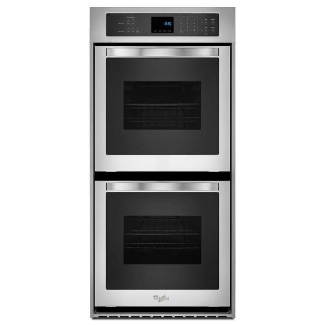 Whirlpool WOD51ES4ES 24 in. Double Electric Wall Oven Self-Cleaning in Stainless Steel