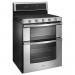 Whirlpool WGG745S0FS  6.0 cu. ft. Double Oven Gas Range with Center Oval Burner in Stainless Steel