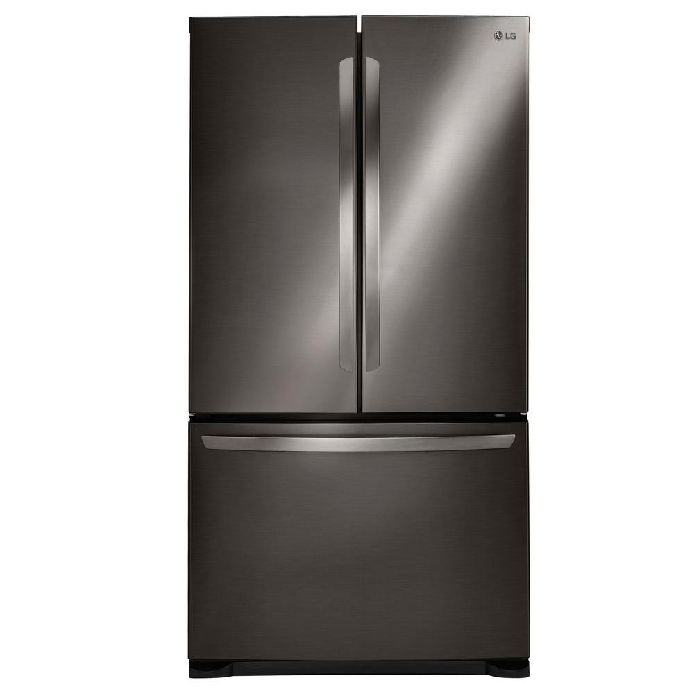 Lg Lfc21776d 20 9 Cu Ft French Door Refrigerator In Black Stainless