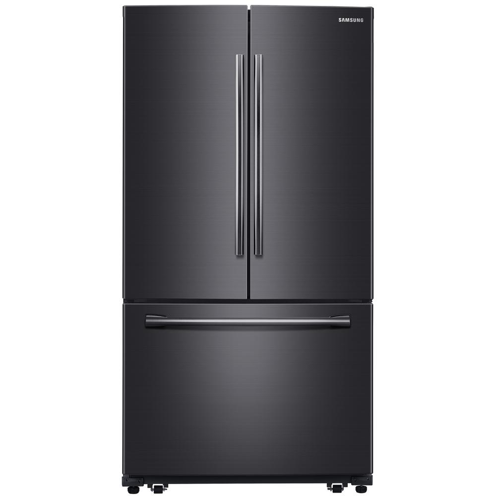 Samsung RF260BEAESG 25.5 cu. ft. French Door Refrigerator in Black Samsung Fridge Black Stainless Steel