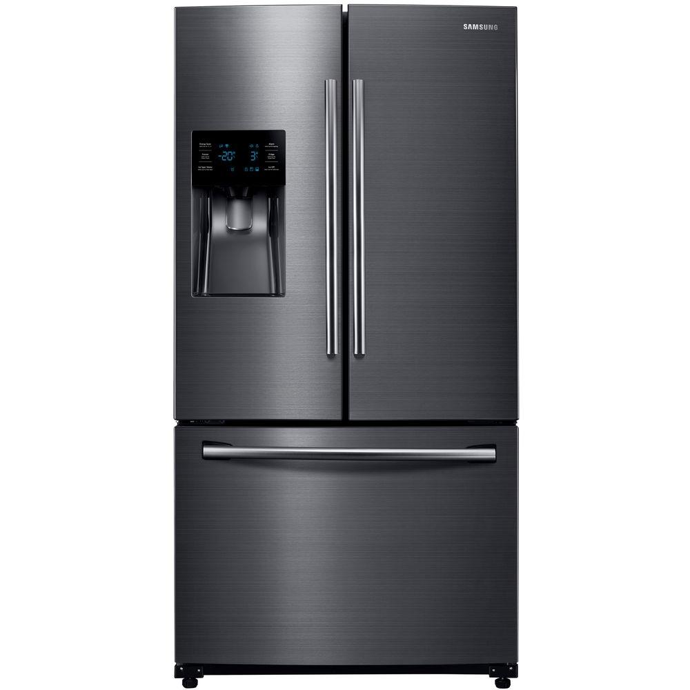 Samsung RF263TEAESG 24 6 Cu Ft French Door Refrigerator In Black