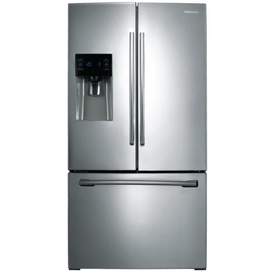 Samsung Rf263teaesr 25 6 Cu Ft French Door Refrigerator With