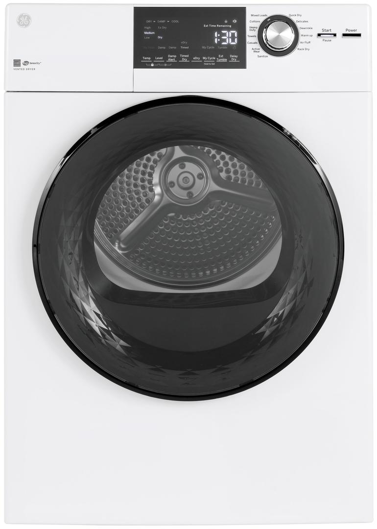 GE GFD14ESSNWW 24 Inch Electric Dryer with 4.3 cu. ft. Capacity