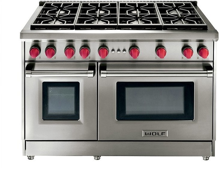 Wolf GR488 48 Inch ProStyle Gas Range with 4.4 cu. ft. Convection