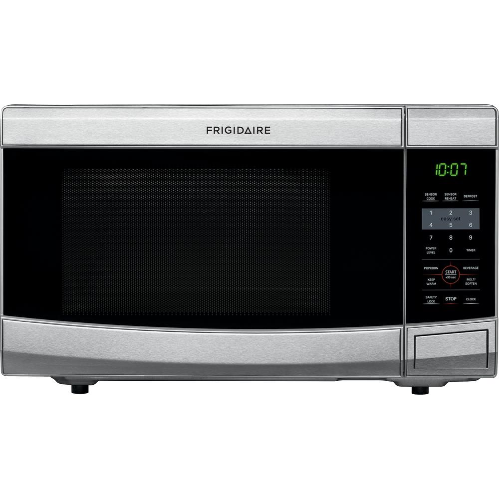 Frigidaire FFCM1134LS 1.1 cu. ft. Countertop Microwave Oven with 1,100 Frigidaire 1.1 Cu. Ft. Stainless Steel Microwave Oven