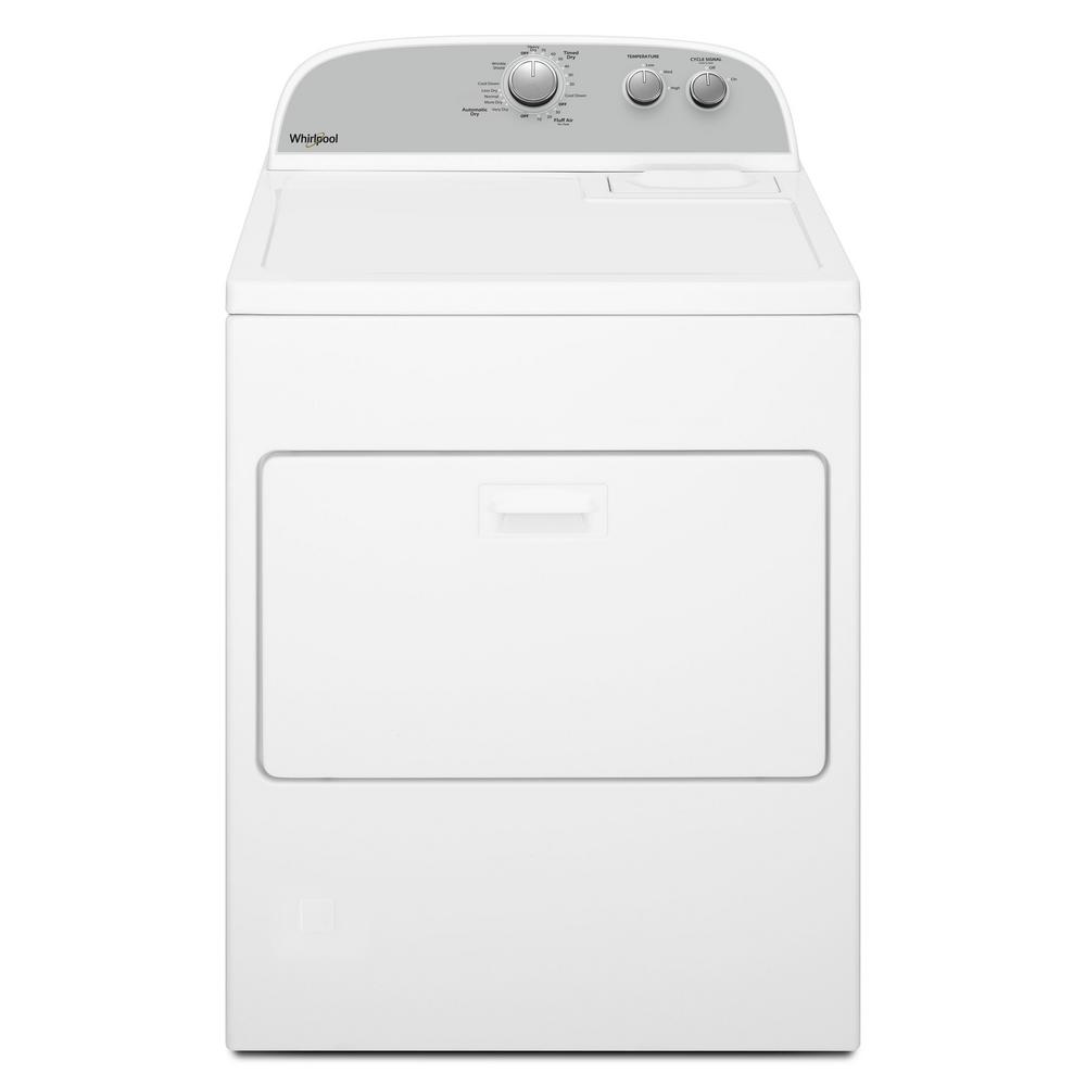 Whirlpool WGD4950HW 7.0 cu. ft. 120Volt White Gas Vented Dryer with