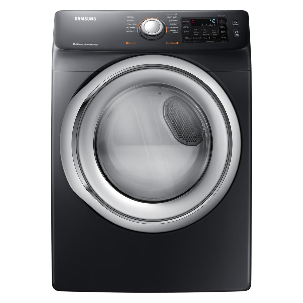Samsung DVG45N5300V 7.5 cu. ft. Gas Dryer with Steam in Black Stainless