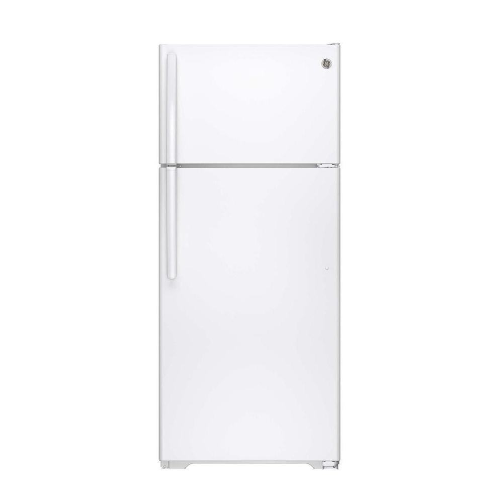 GE GIE18CTHWW 17.5 cu. ft. Top Freezer Refrigerator in White, ENERGY STAR
