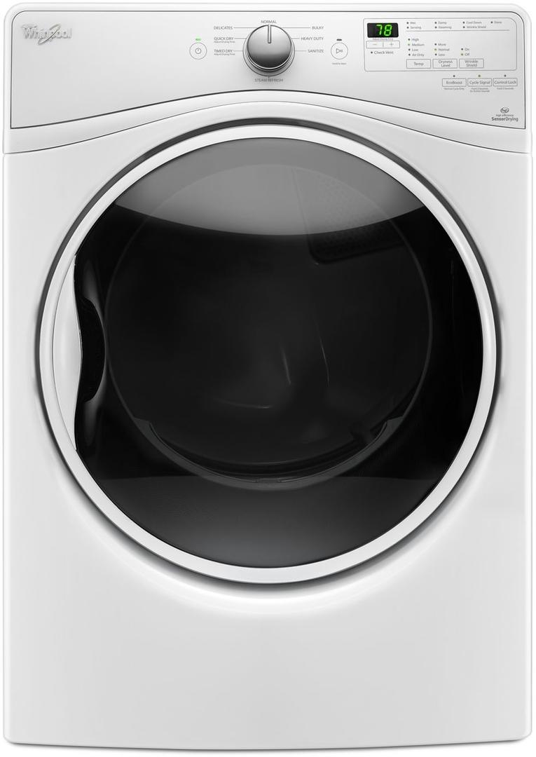 Whirlpool WED85HEFW 27 Inch Electric Dryer with 7.4 cu. ft. Capacity