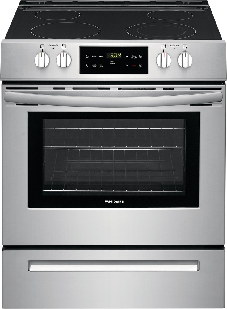 Frigidaire FFEH3051VS 30 Inch Front Control Electric Range with 4
