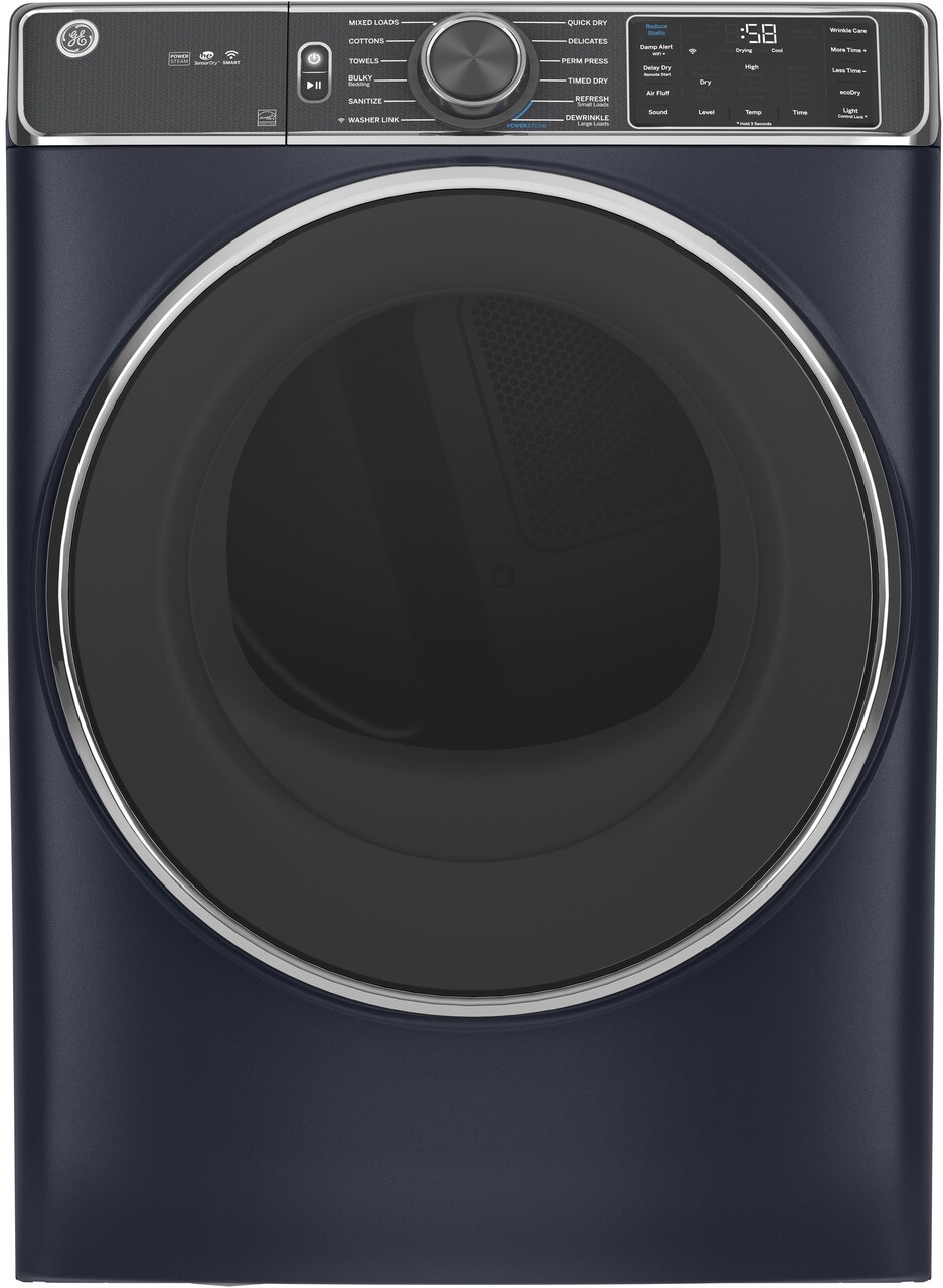 GE GFD85GSPNRS 28 Inch Gas Smart Dryer with 7.8 Cu. Ft. Capacity