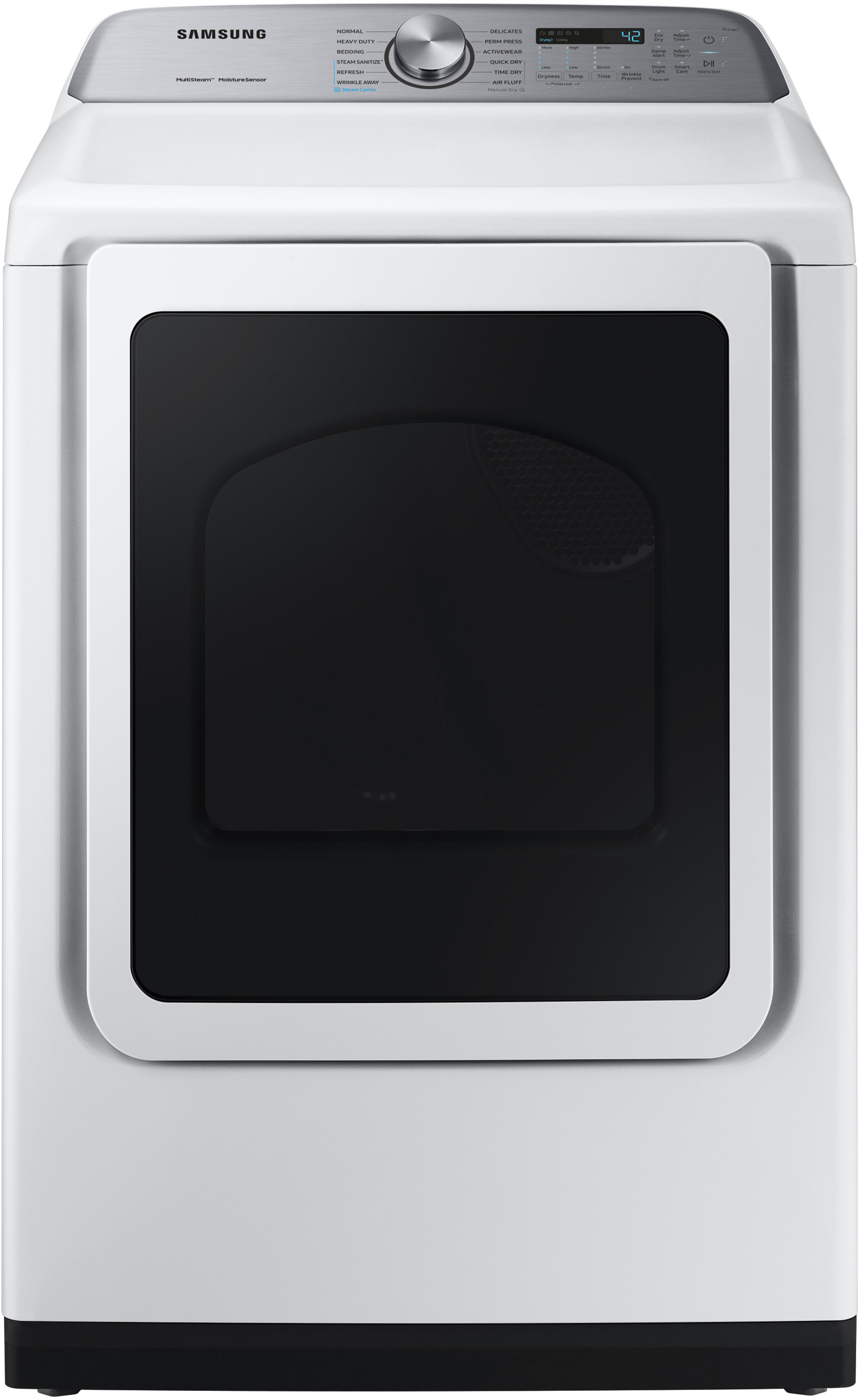 Samsung DVG50R5400W 27 Inch Gas Dryer with Steam Sanitize+, Sensor Dry, 12 Dry Cycles, 9