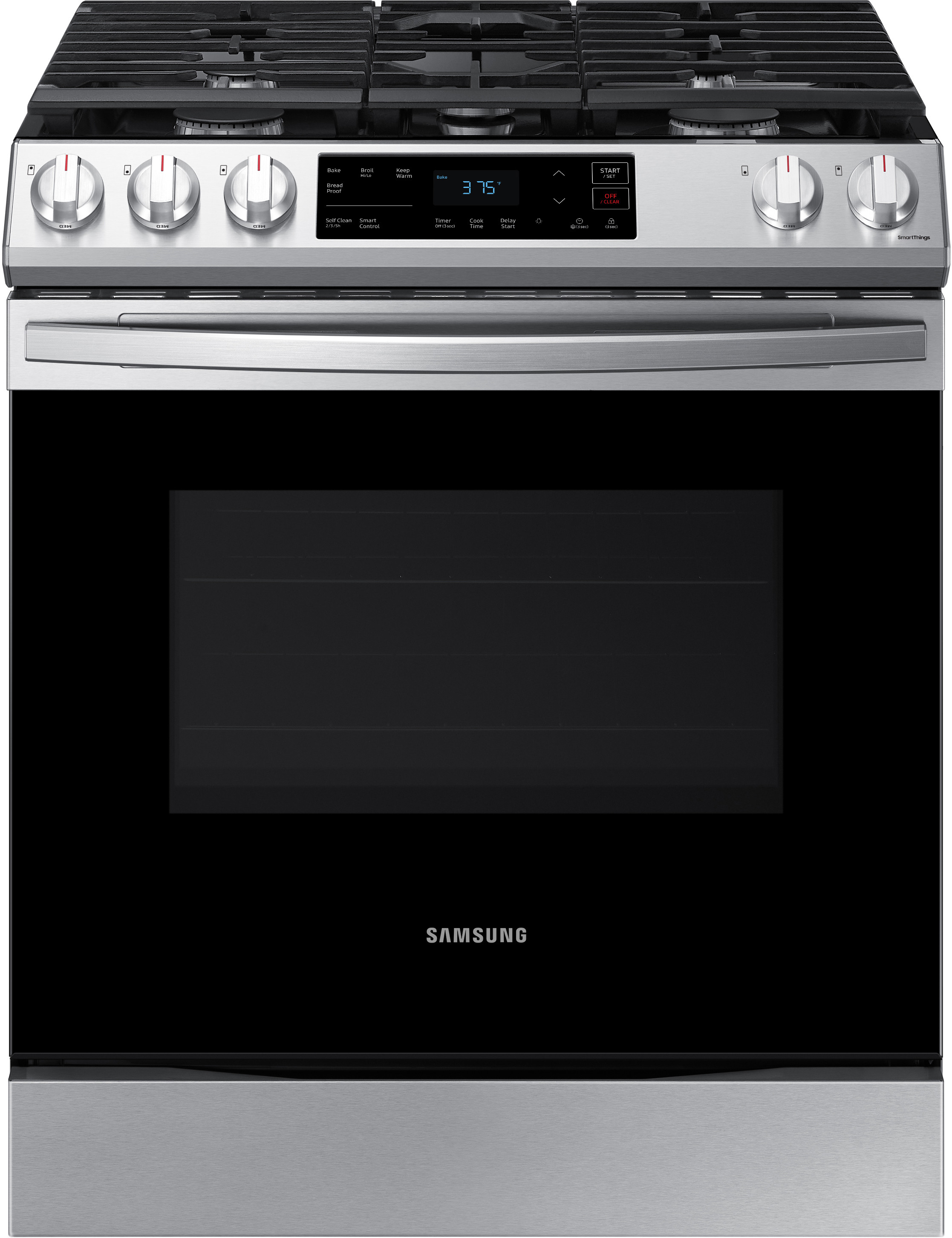 Samsung NX60T8111SS 30 in. 6.0 cu. ft. Slide-In Gas Range with Self