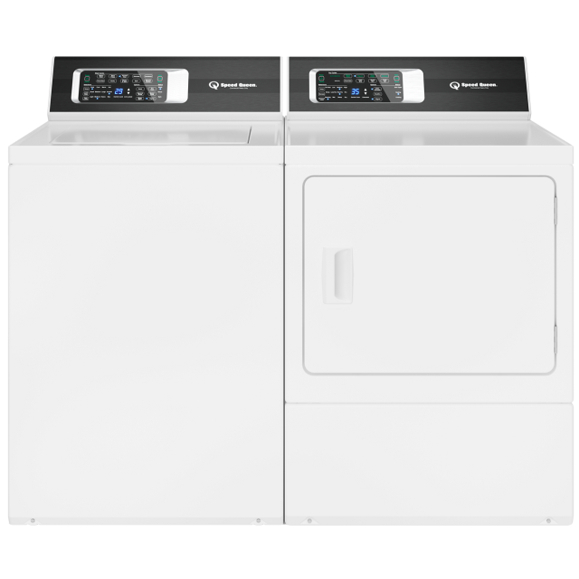 Speed Queen® Commercial 7.0 Cu. Ft. White Front Load Electric Dryer, Appliance Discounters