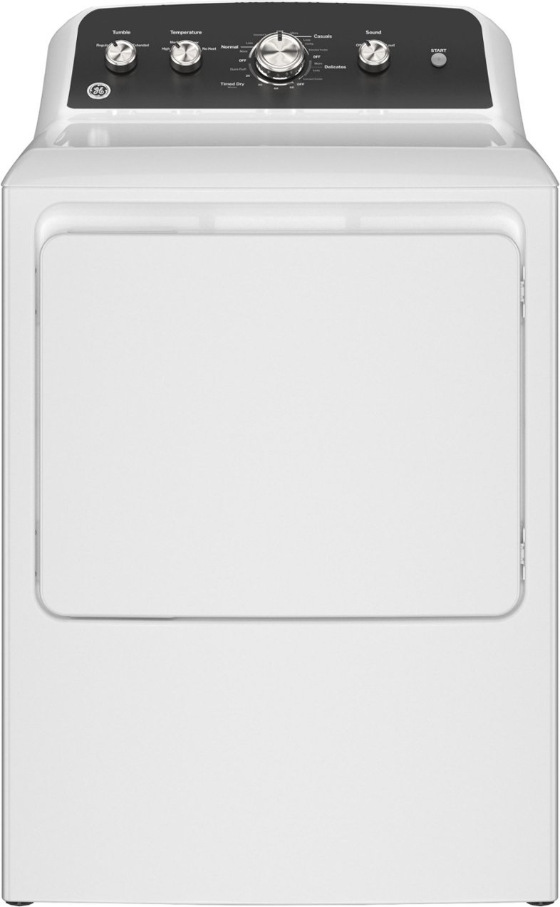 GE - GTD48EASWWB - 7.2 Cu. Ft. Electric Dryer with Long Venting up to ...