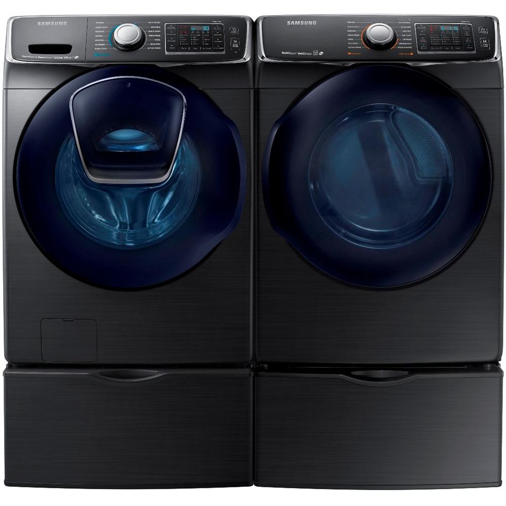 Samsung Washer WF50K7500AV & Electric Dryer DV50K7500EV Set in Black