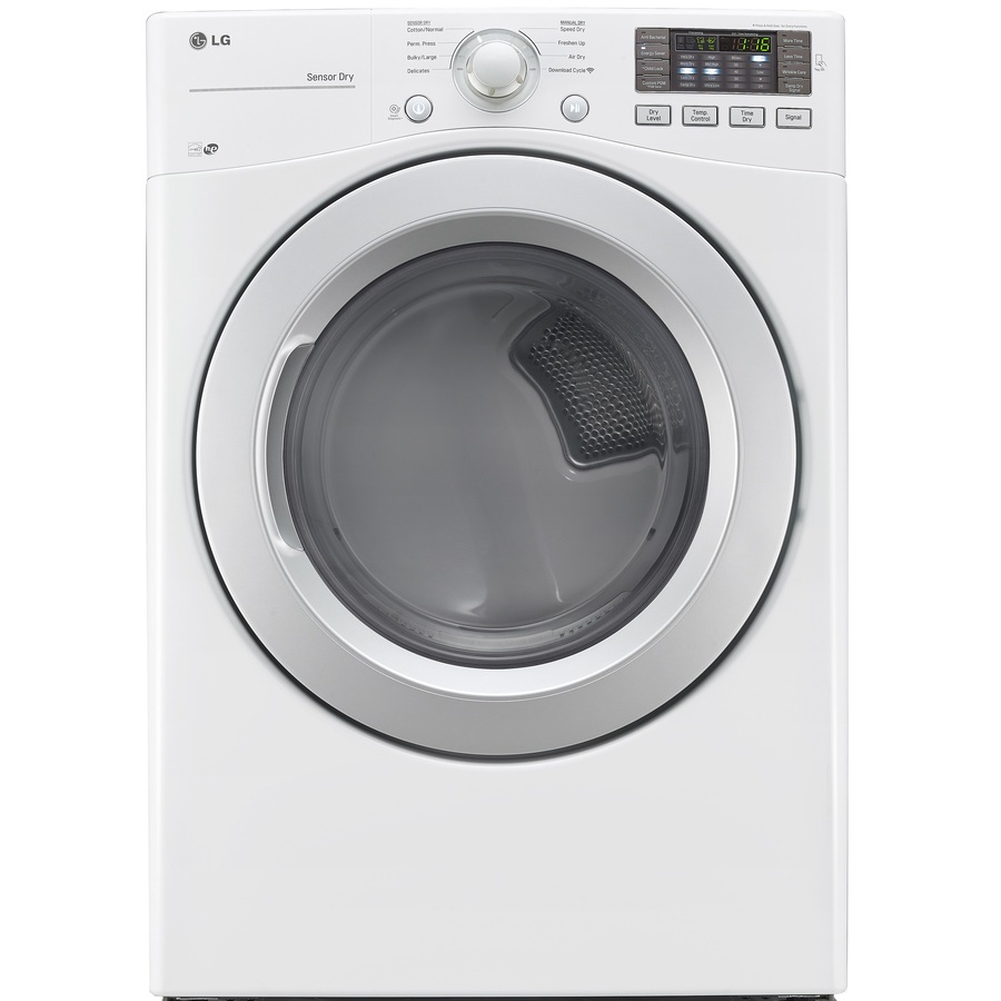 LG DLE3170W 7.4cu ft Stackable Electric Dryer (White) ENERGY STAR