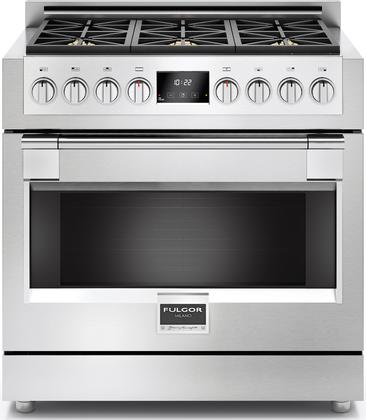 Fulgor Milano F6PGR366S1 600 Series 36 Inch Gas 6 Burners Freestanding ...