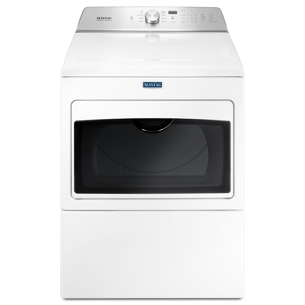 Maytag, MGDB765FW, 7.4 cu. ft. ,120 Volt, White, Gas, Vented, Dryer, with I...