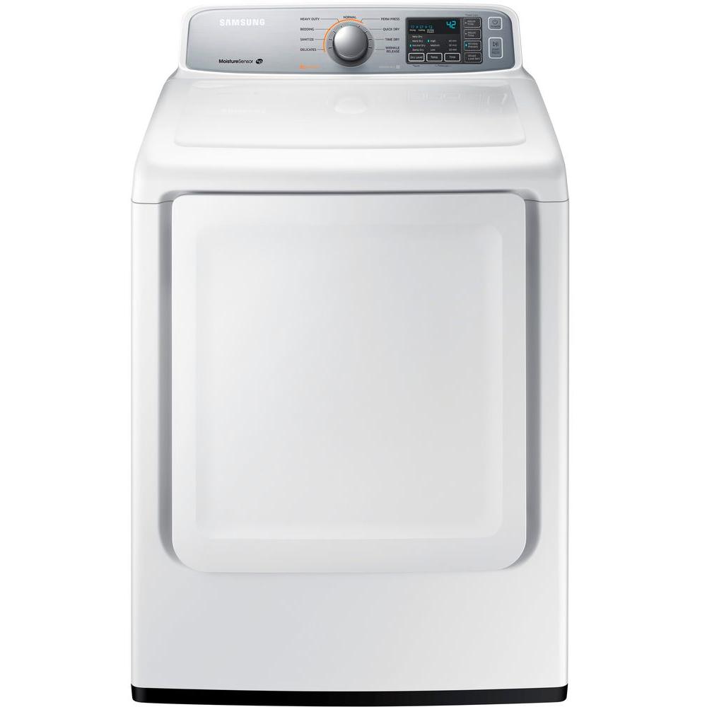 Samsung DV45H7000GW 7.4 Cu.Ft. Front‑Loading Gas Dryer ‑ White