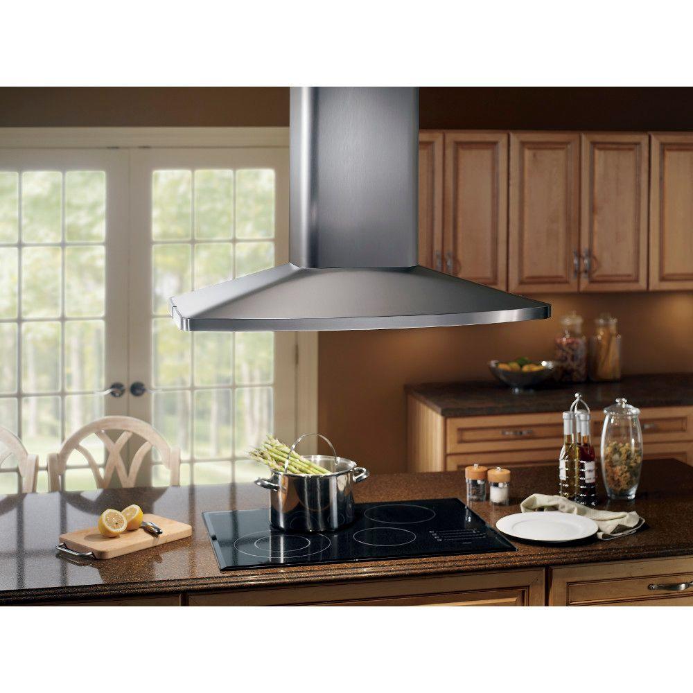 Broan Elite 54000 357/16 in. Island Convertible Range Hood in