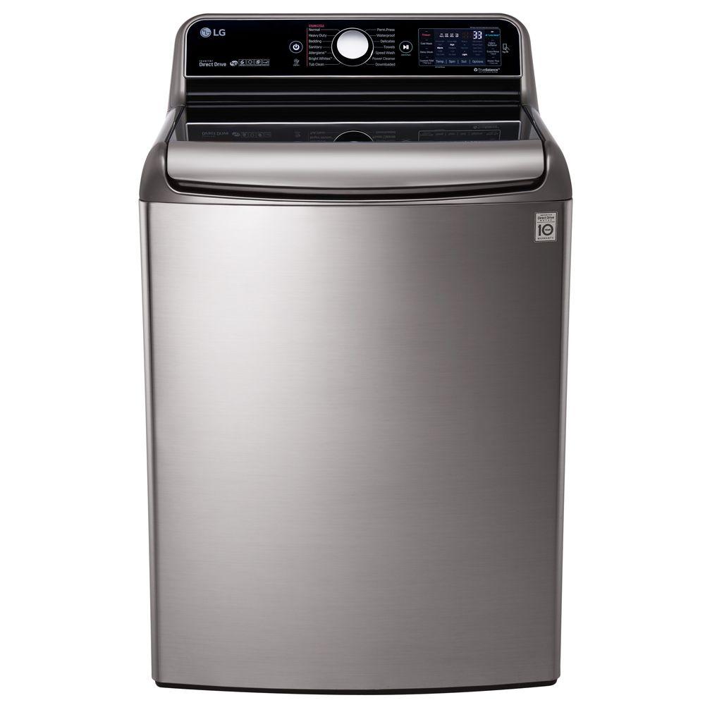 LG Washer 5 7 Cu Ft High Efficiency Top Load Washer With Steam In 