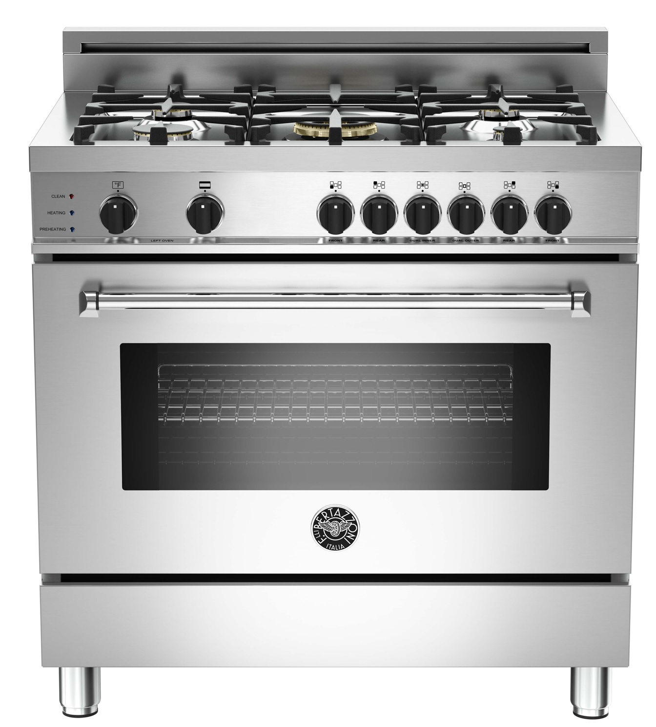 Bertazzoni 36" MAS365DFSXT Stainless Steel Dual Fuel Gas Range