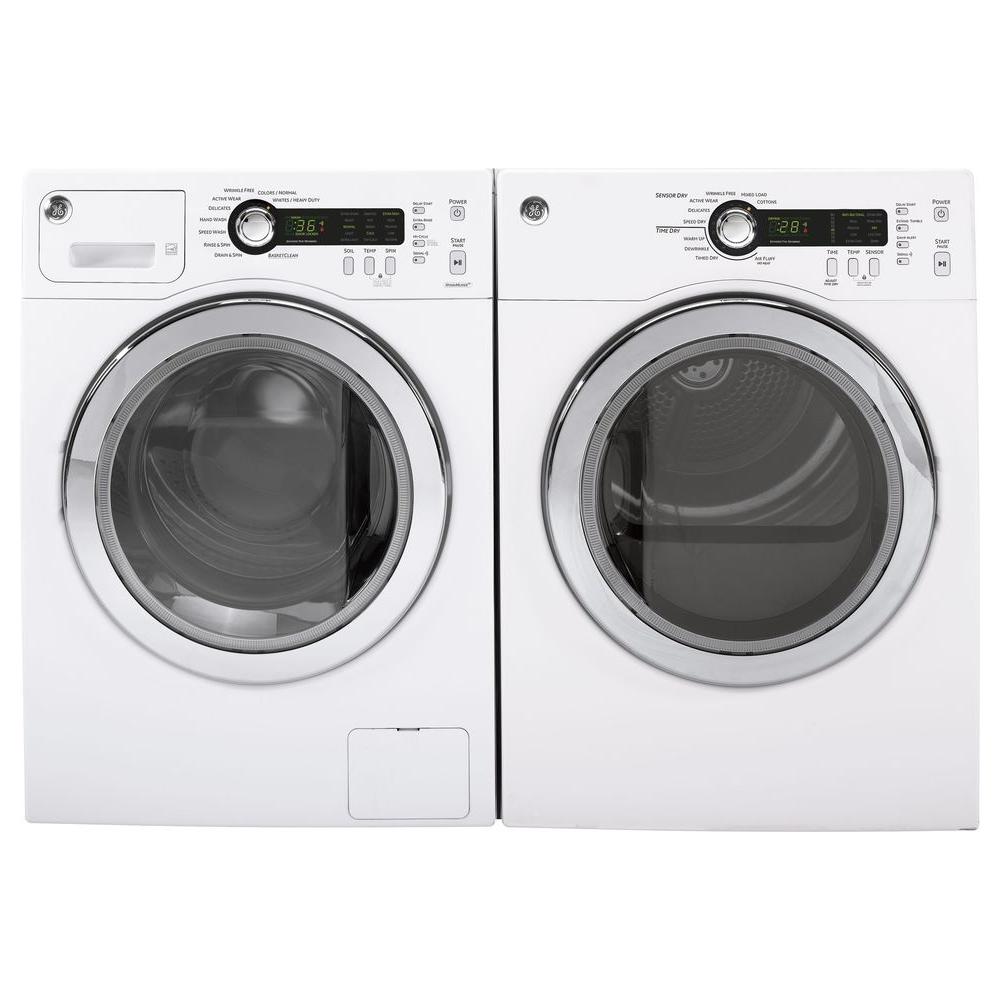 GE DCVH480EKWW Front‑Loading Compact Electric DryerGE WCVH4800KWW Compact Front‑Loading Washer
